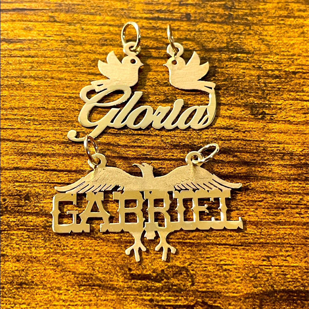 14kt Name Plate